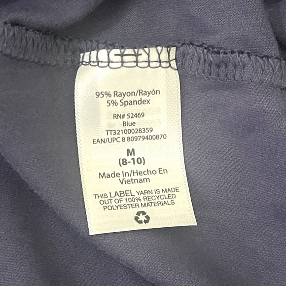 Time and Tru A-line Dress Size M 3/4 Sleeves Pockets Relaxed Fit Rayon Spandex - Picture 10 of 11